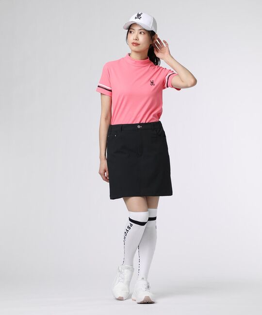 [GOLF][WOMEN]スリーブライン モックネックTシャツ