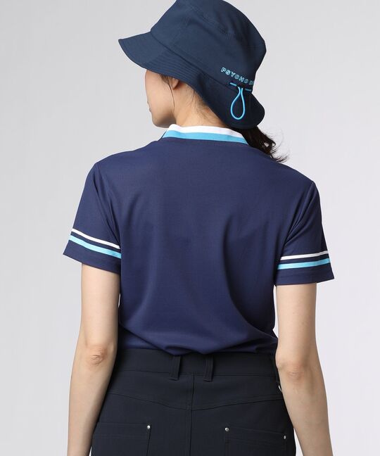 [GOLF][WOMEN]スリーブライン モックネックTシャツ