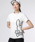 [GOLF] [WOMEN] パイピング シルエットロゴ モックネックTシャツ
