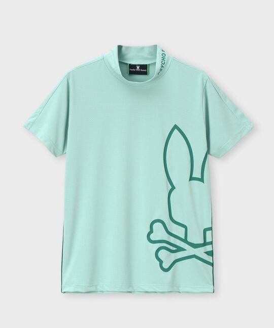 [GOLF] [WOMEN] パイピング シルエットロゴ モックネックTシャツ