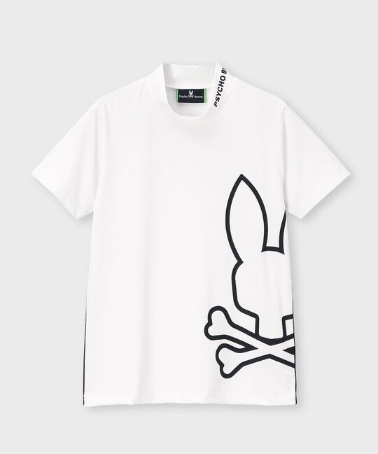 [GOLF] [WOMEN] パイピング シルエットロゴ モックネックTシャツ