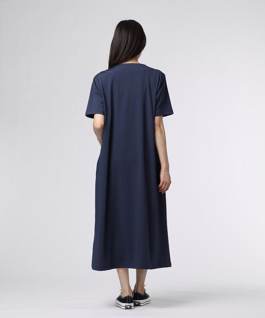 [WOMEN]ポンチ キーネック ワンピース