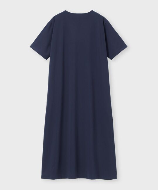 [WOMEN]ポンチ キーネック ワンピース