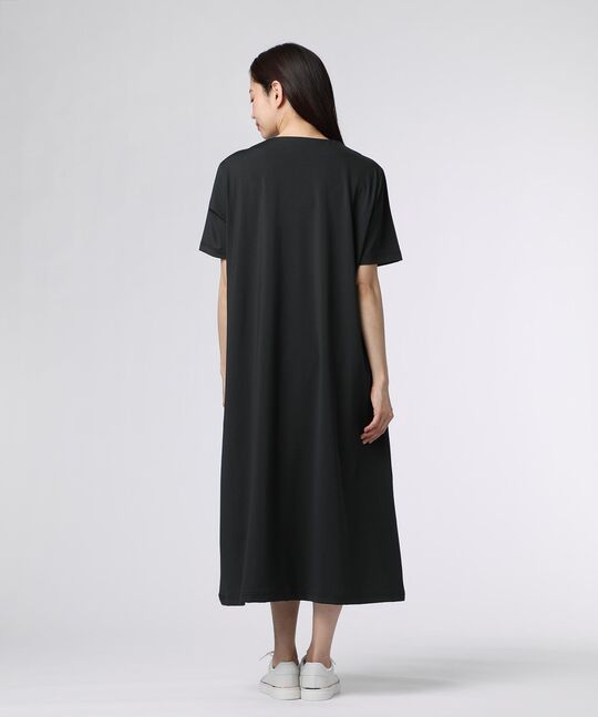 [WOMEN]ポンチ キーネック ワンピース