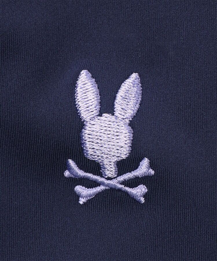 ★ PSYCHO Bunny★ウサギ刺繍のダークグレーシャツワンピース★薄デニム ☆ PSYCHO Bunny☆ウサギ刺繍のダークグレーシャツワンピース