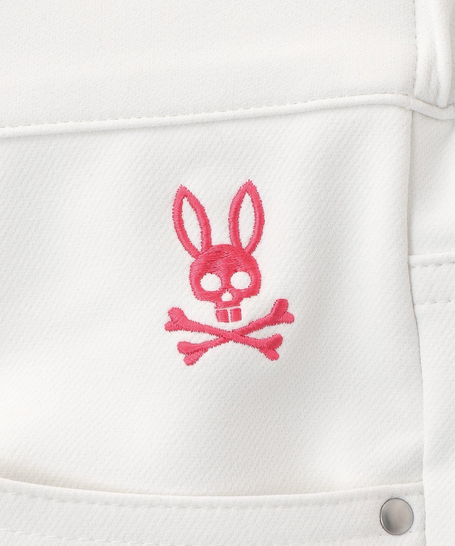 【美品】PSYCHO BUNNY サイコバニー ストレッチスカート ロゴ ゴルフ Psycho Bunny スカート 「GOLF」「WOMEN」2WAYストレッチ