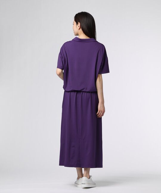 [WOMEN]スキッパーシャツ ロングワンピース