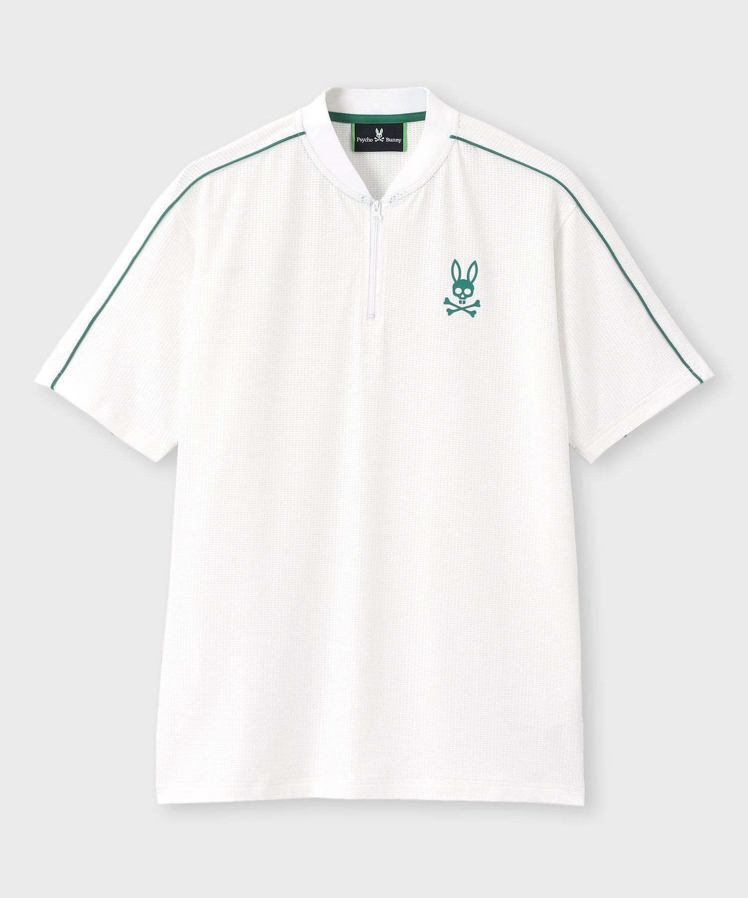 サイコバニー ゴルフ モックネック ハイネック ハーフジップ ストレッチ GOLF]ナイロンストレッチジャージ ハーフジップモックネック