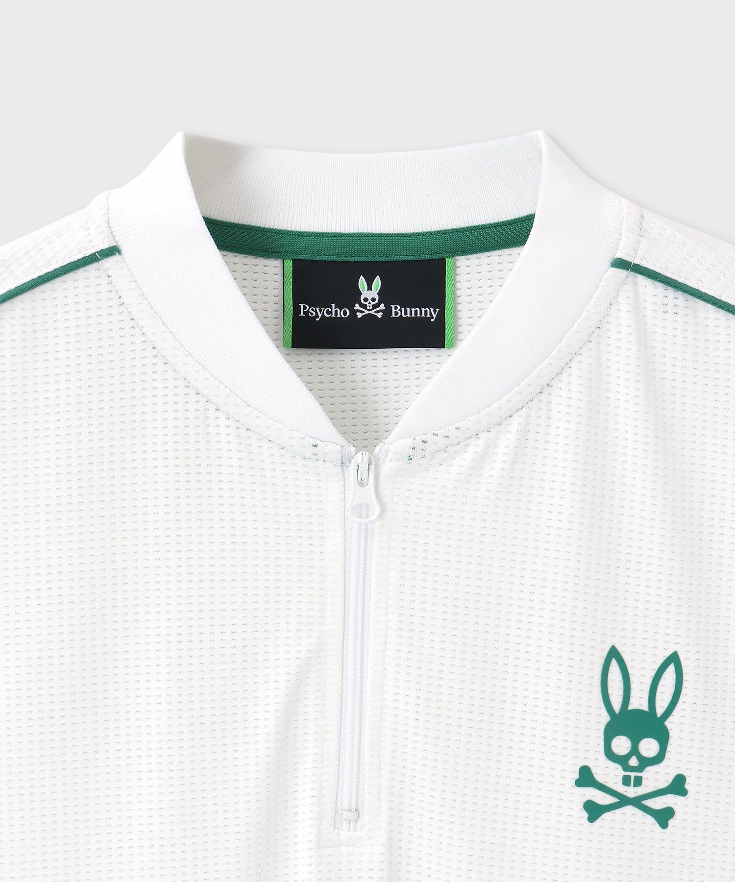 サイコバニー ゴルフ モックネック ハイネック ハーフジップ ストレッチ GOLF]ナイロンストレッチジャージ ハーフジップモックネック