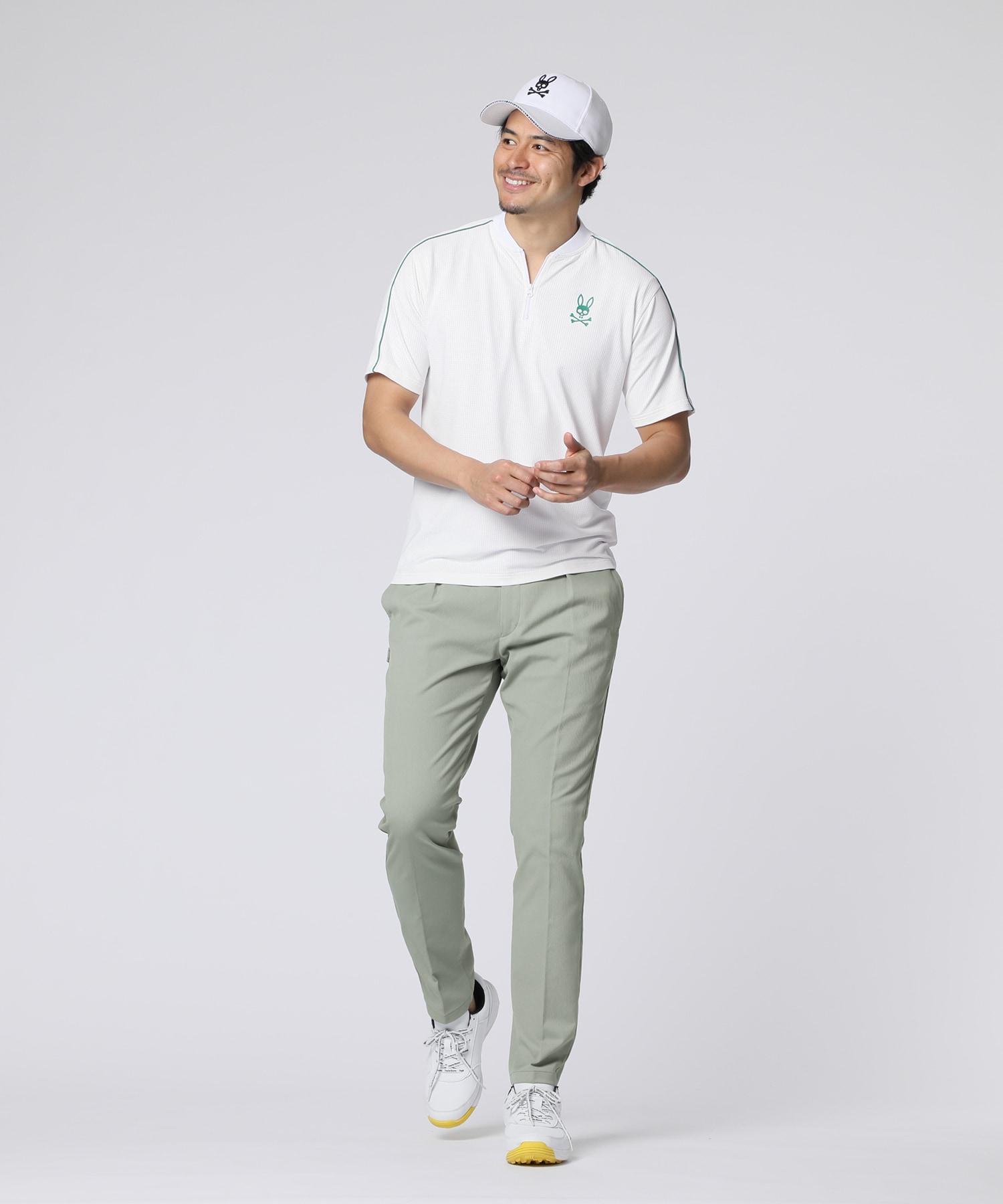 GOLF] ハーフジップ ヘンリーネックTシャツ｜Psycho Bunny
