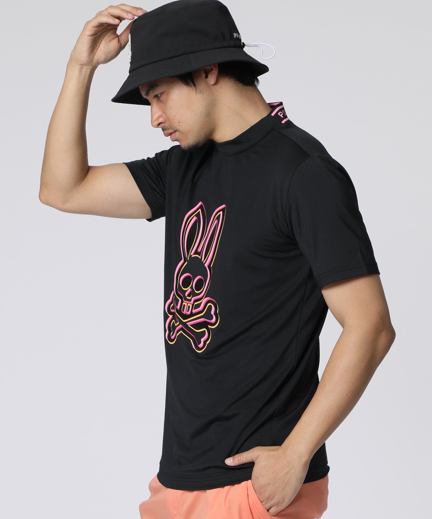 GOLF] 3Dカラーロゴ モックネックTシャツ｜Psycho Bunny｜サイコ
