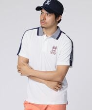 [GOLF] 3Dカラーロゴ ショルダーライン ポロシャツ