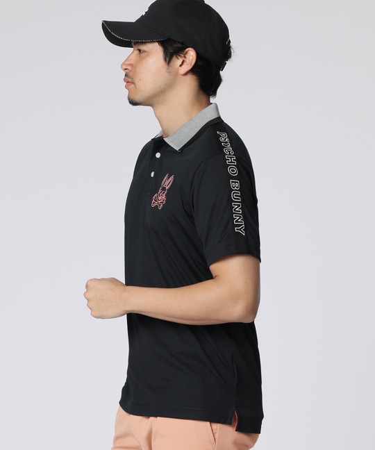 [GOLF] 3Dカラーロゴ ショルダーライン ポロシャツ