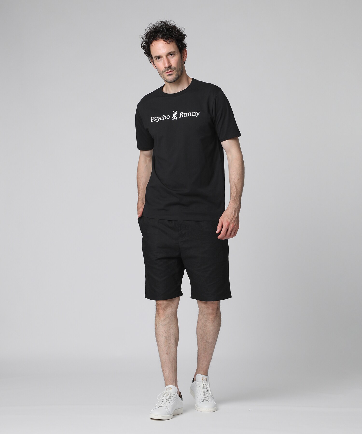 NON STOP RABBIT Tシャツ M新品未使用 EC限定]アーカイブカレッジロゴ 7分丈 Tシャツ｜Psycho Bunny
