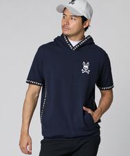 [GOLF]3ポイント ジャガードテープ 半袖パーカ
