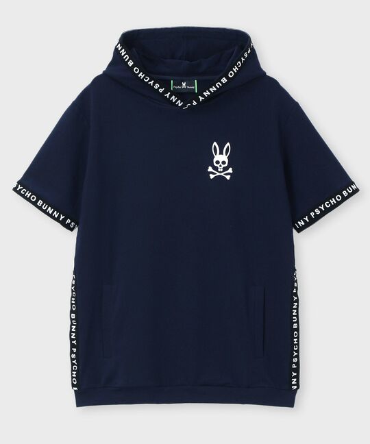 [GOLF]3ポイント ジャガードテープ 半袖パーカ