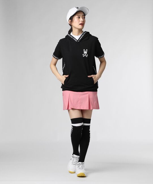 [GOLF][WOMEN]3ポイント ジャガードテープ 半袖パーカ