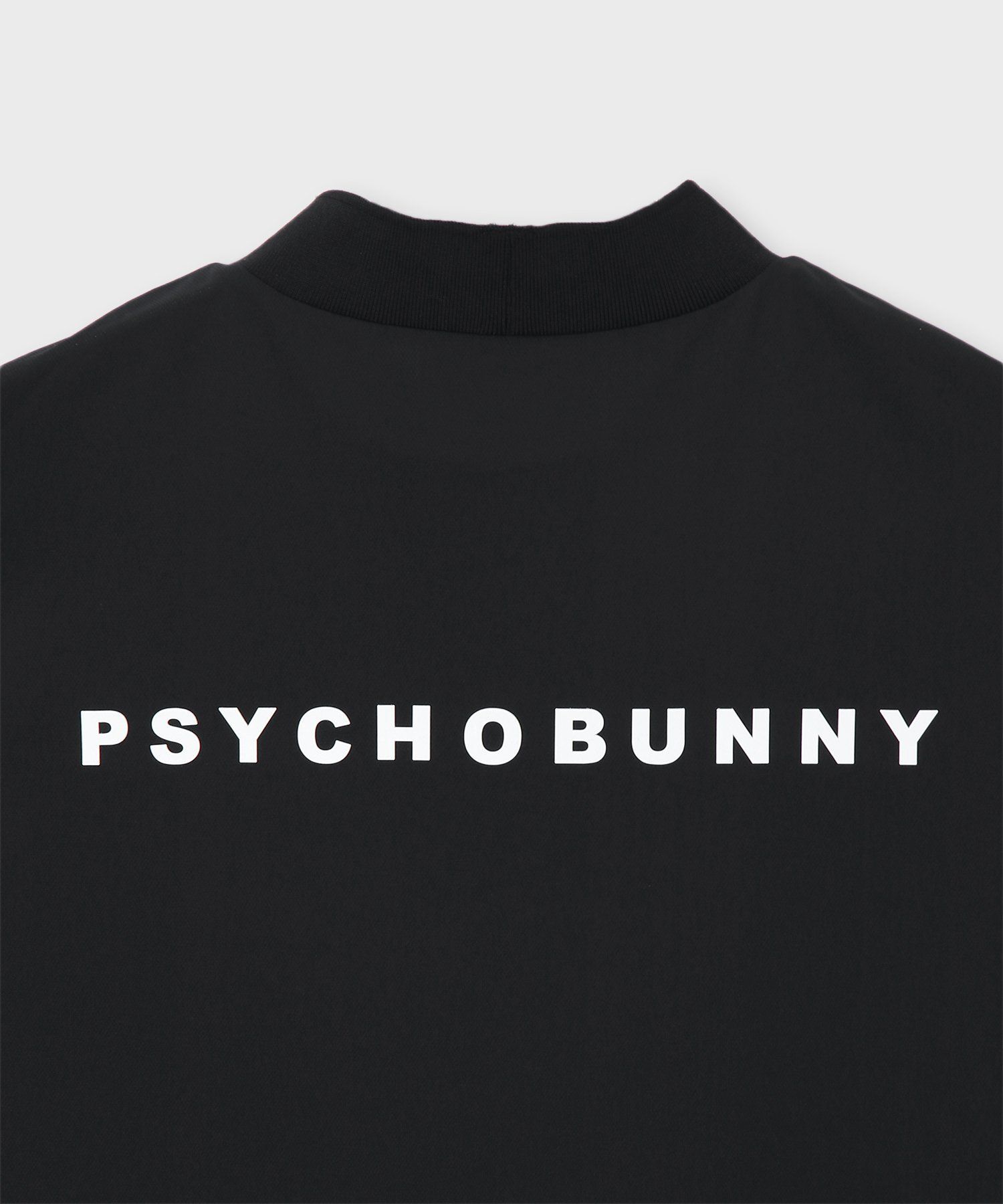 美品✨️　PSYCHO BUNNY ブラック　モックネック　Tシャツ　ウサギ GOLF] ポケットバニー モックネックTシャツ（Tシャツ/カットソー