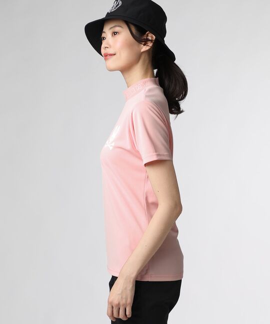 [GOLF][WOMEN]スペースマスター ジャガードロゴ 半袖モックネック