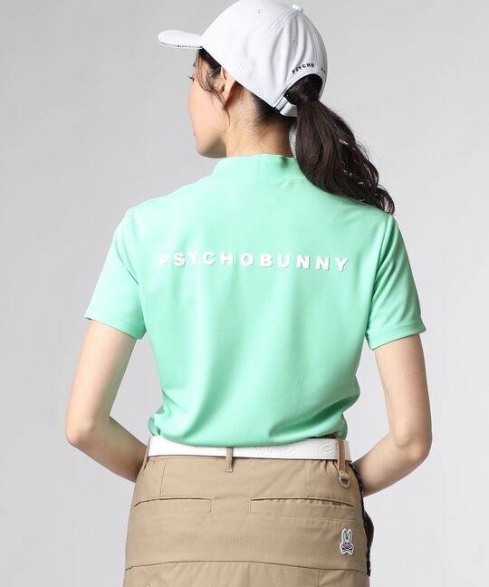 [GOLF][WOMEN]スペースマスター ジャガードロゴ 半袖モックネック