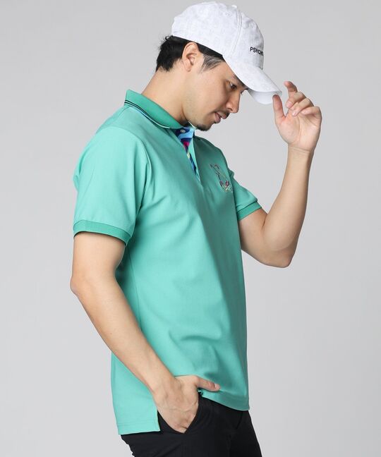 [GOLF]WAVE リサイクルストレッチメッシュ ポロシャツ