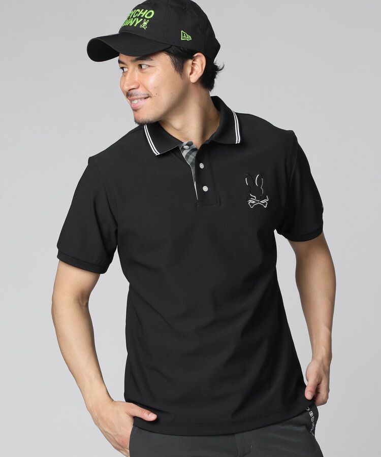 BEAMS GOLF バニーガール ポロシャツ 黒 BEAMS GOLF バニーガール ポロシャツ 黒 Psycho Bunny｜[GOLF