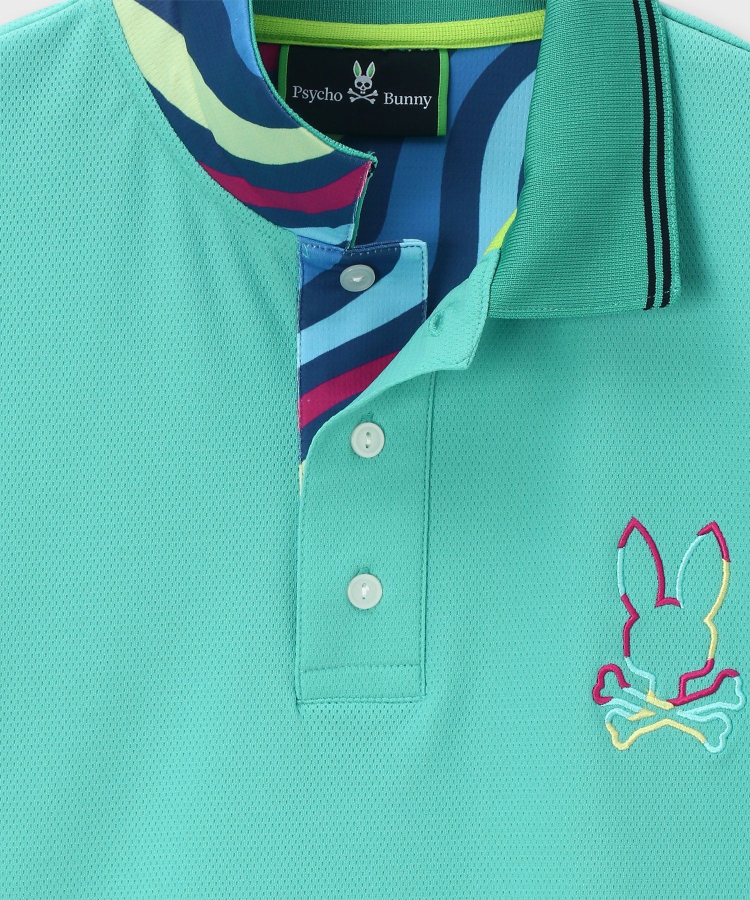 GOLF]WAVE リサイクルストレッチメッシュ ポロシャツ｜Psycho