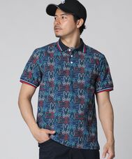 [GOLF]トリコカラー アウトラインバニー ポロシャツ