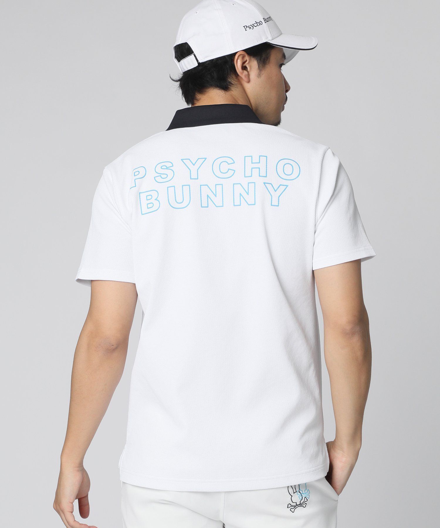 極美品 サイコバニー パンツ シリコンロゴ ゴルフウェア ネイビー メンズＬ 極美品 サイコバニー パンツ シリコンロゴ ゴルフウェア
