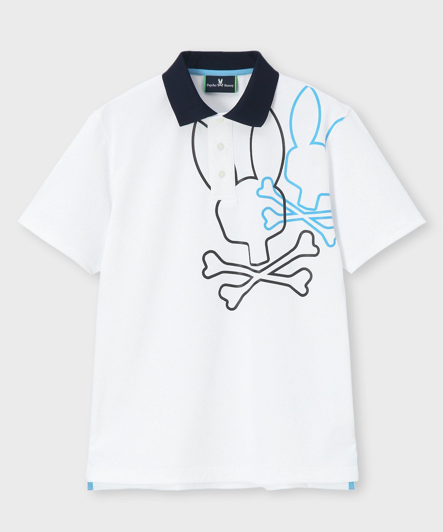 GOLF]ポップコーンニット 2BUNNYアウトラインロゴポロシャツ