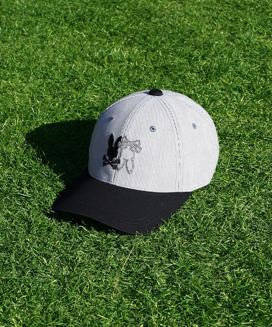 [GOLF]サッカーストライプ 2TONEシルエットロゴ キャップ