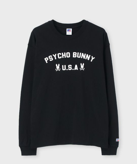 RUSSELL × Psycho Bunny コラボ ロングスリーブTシャツ