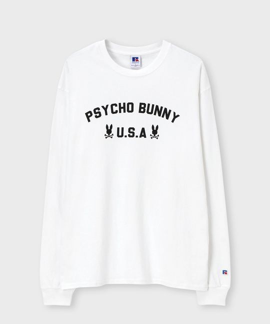 RUSSELL × Psycho Bunny コラボ ロングスリーブTシャツ