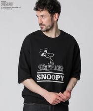 サイコバニー スヌーピー PEANUTS パーカー 半袖 ネイビー ロゴ XL サイコバニー スヌーピー PEANUTS パーカー 半袖 ネイビー ロゴ