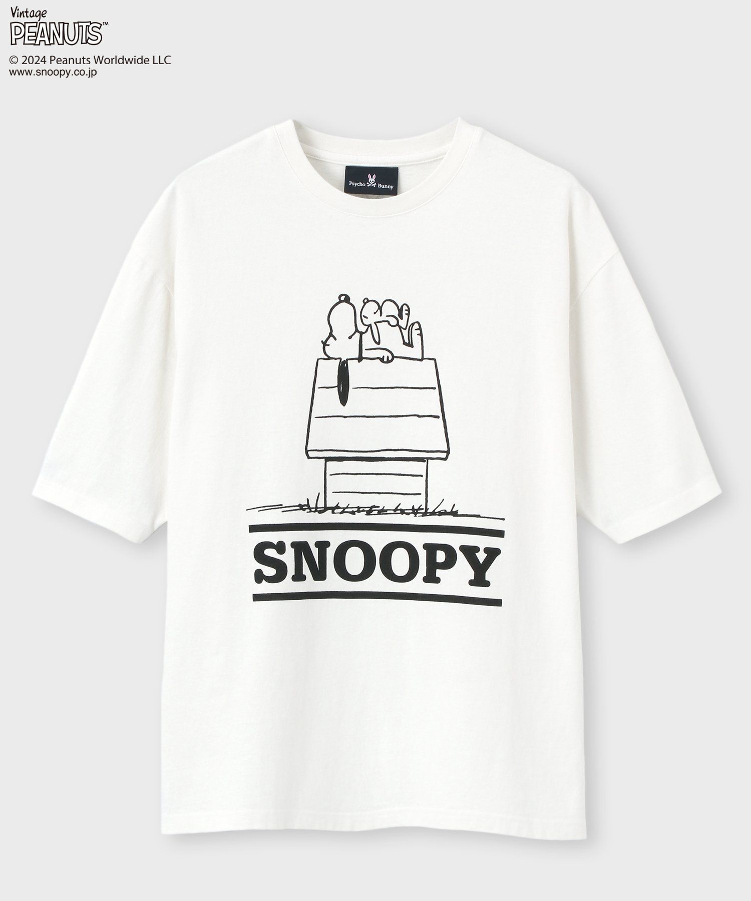 サイコバニー PSYCHO BUNNY PEANUTS スヌーピー半袖Tシャツ PEANUTS×Psycho Bunny Tシャツ｜Psycho Bunny｜サイコバニー