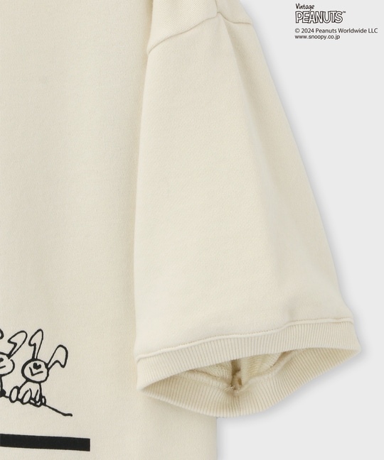 [WOMEN]PEANUTS×Psycho Bunny オーバーサイズ スウェット