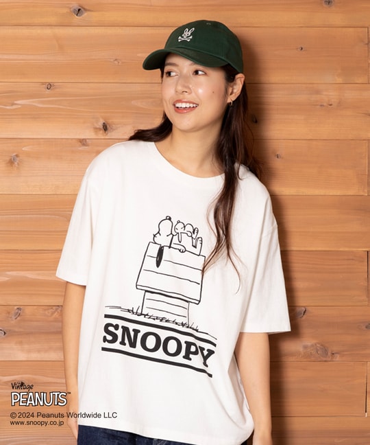 [WOMEN]PEANUTS×Psycho Bunny Tシャツ