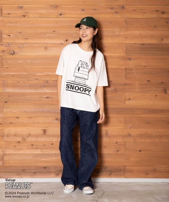 [WOMEN]PEANUTS×Psycho Bunny Tシャツ
