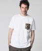[LIBERTY]ボタニカルプリント ポケット Tシャツ
