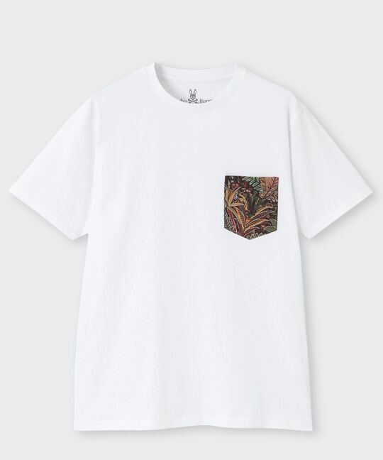 [LIBERTY]ボタニカルプリント ポケット Tシャツ