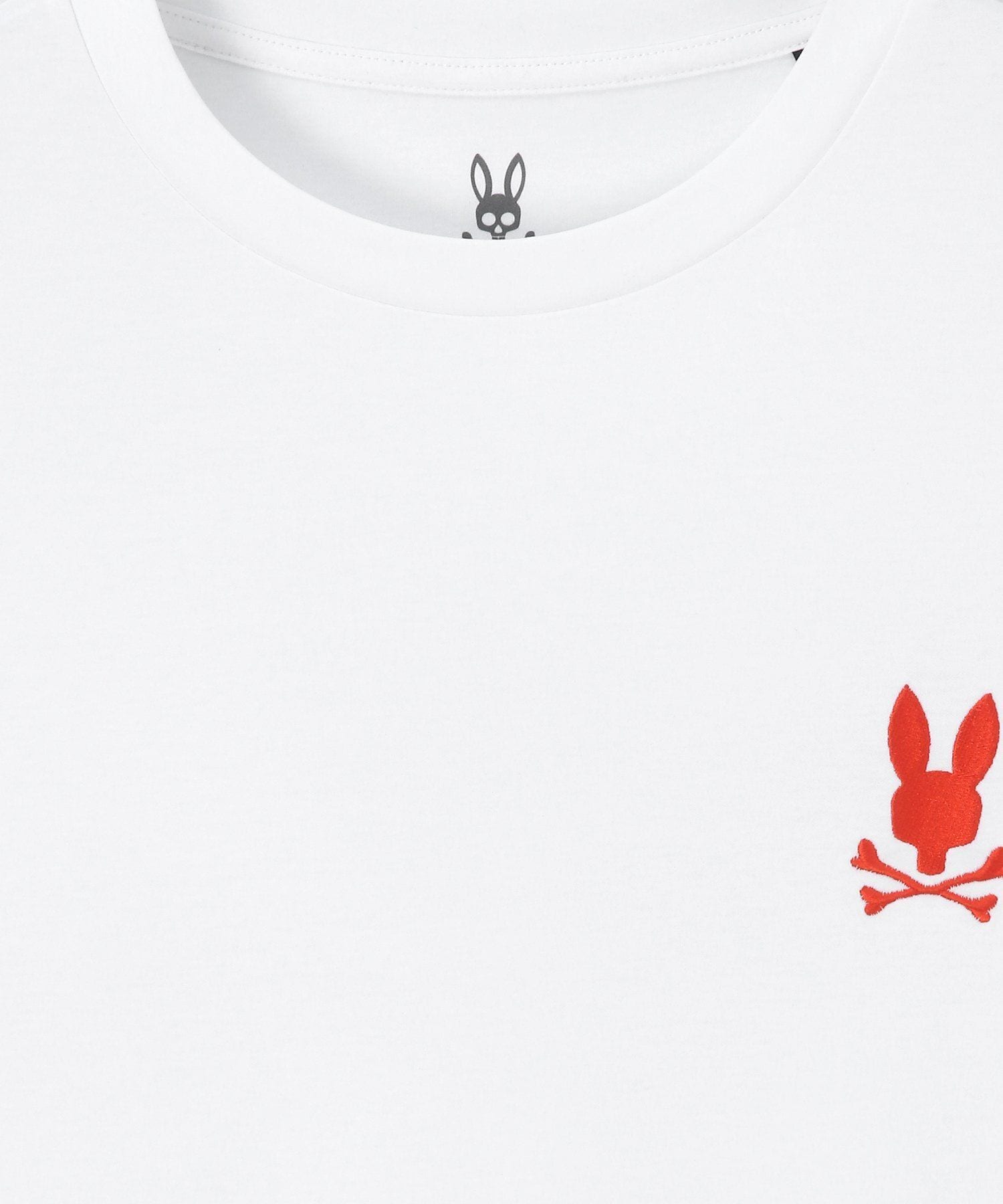 バックフォントロゴ シルケットスムース Tシャツ｜Psycho Bunny