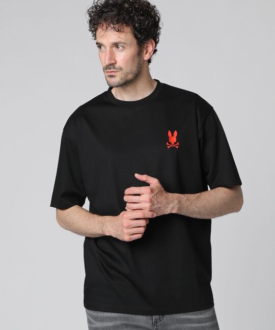 バックフォントロゴ シルケットスムース Tシャツ