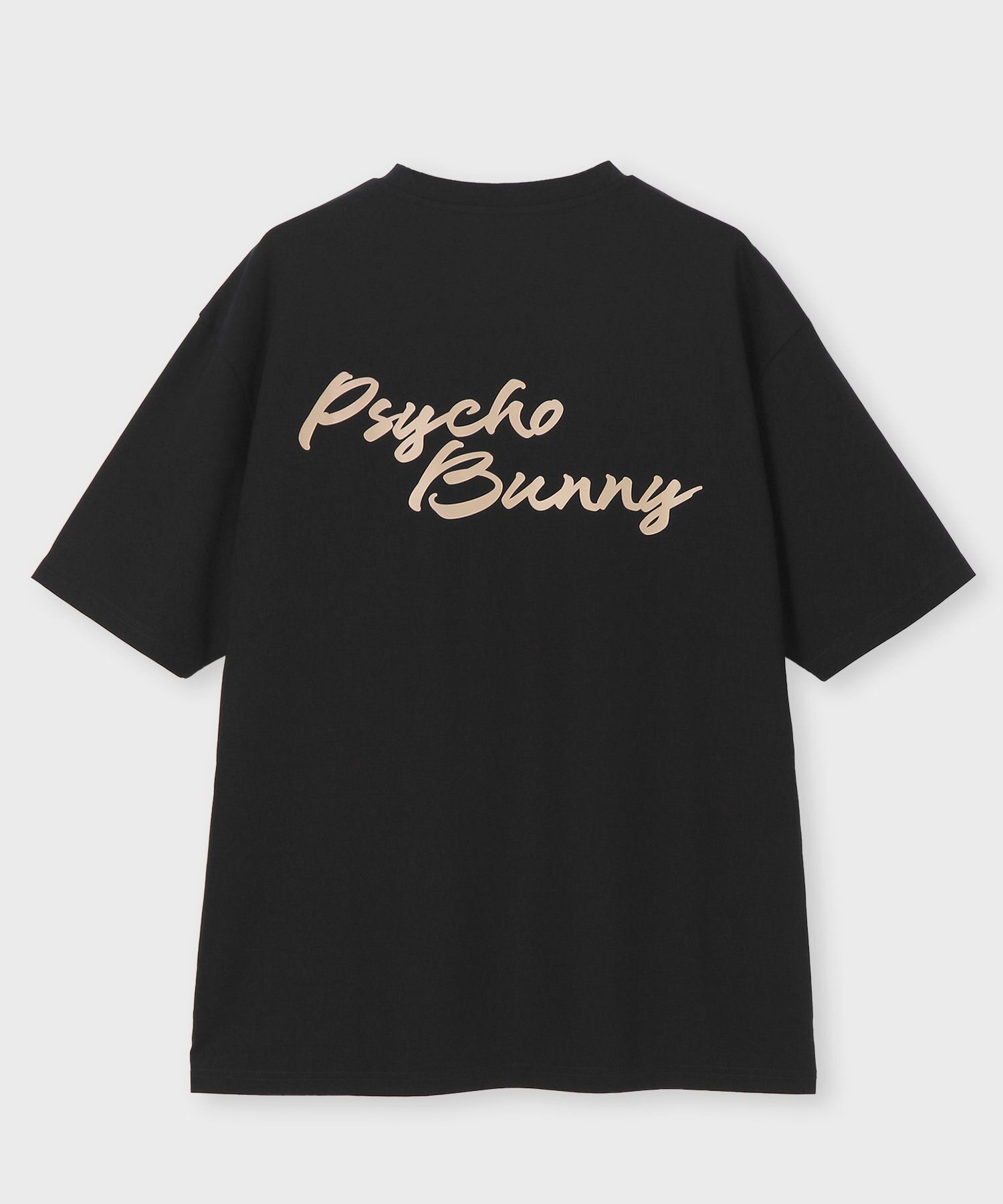 バックフォントロゴ シルケットスムース Tシャツ｜Psycho Bunny