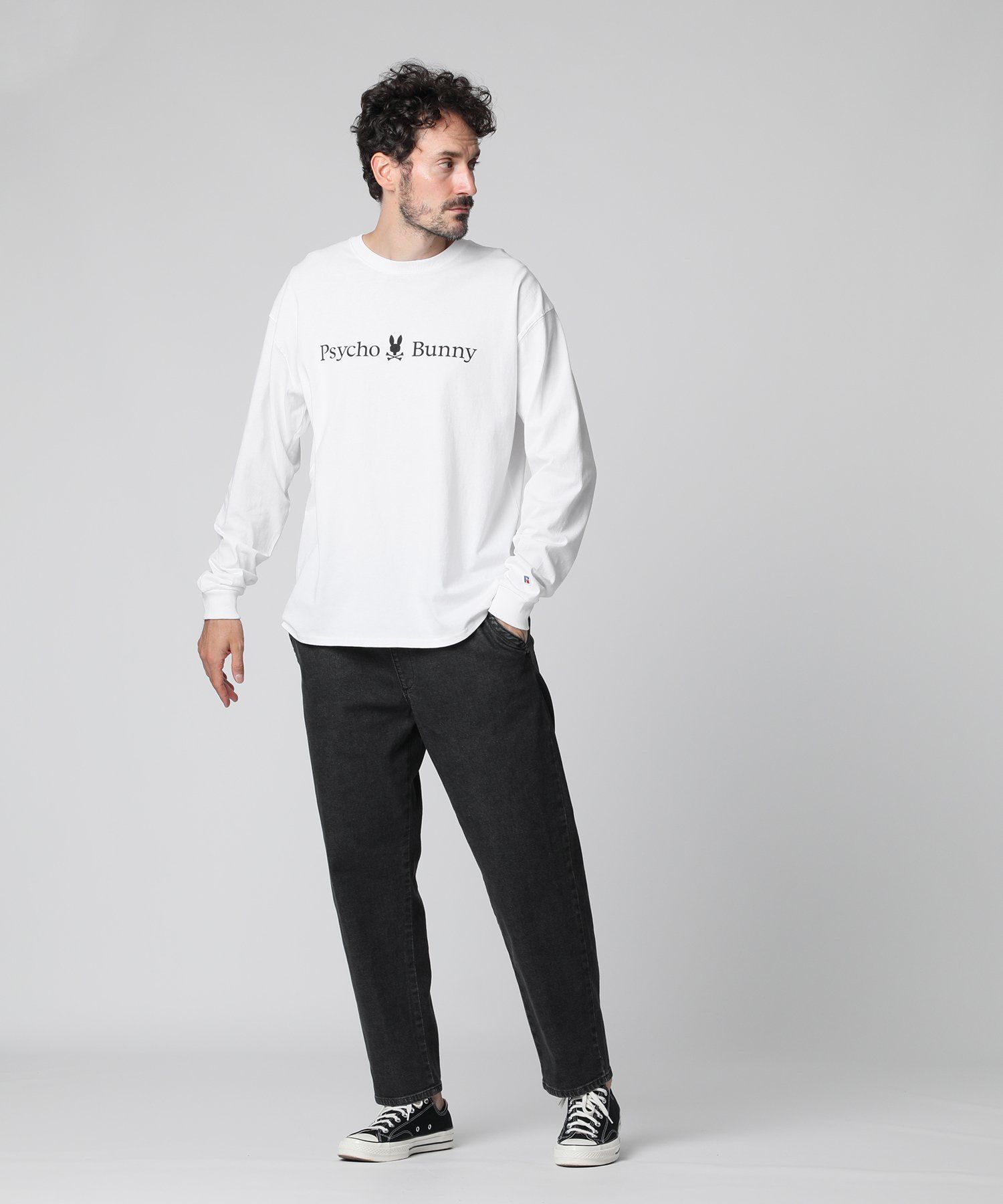 RUSSELL×Psycho Bunny コラボ ロングスリーブTシャツ｜Psycho