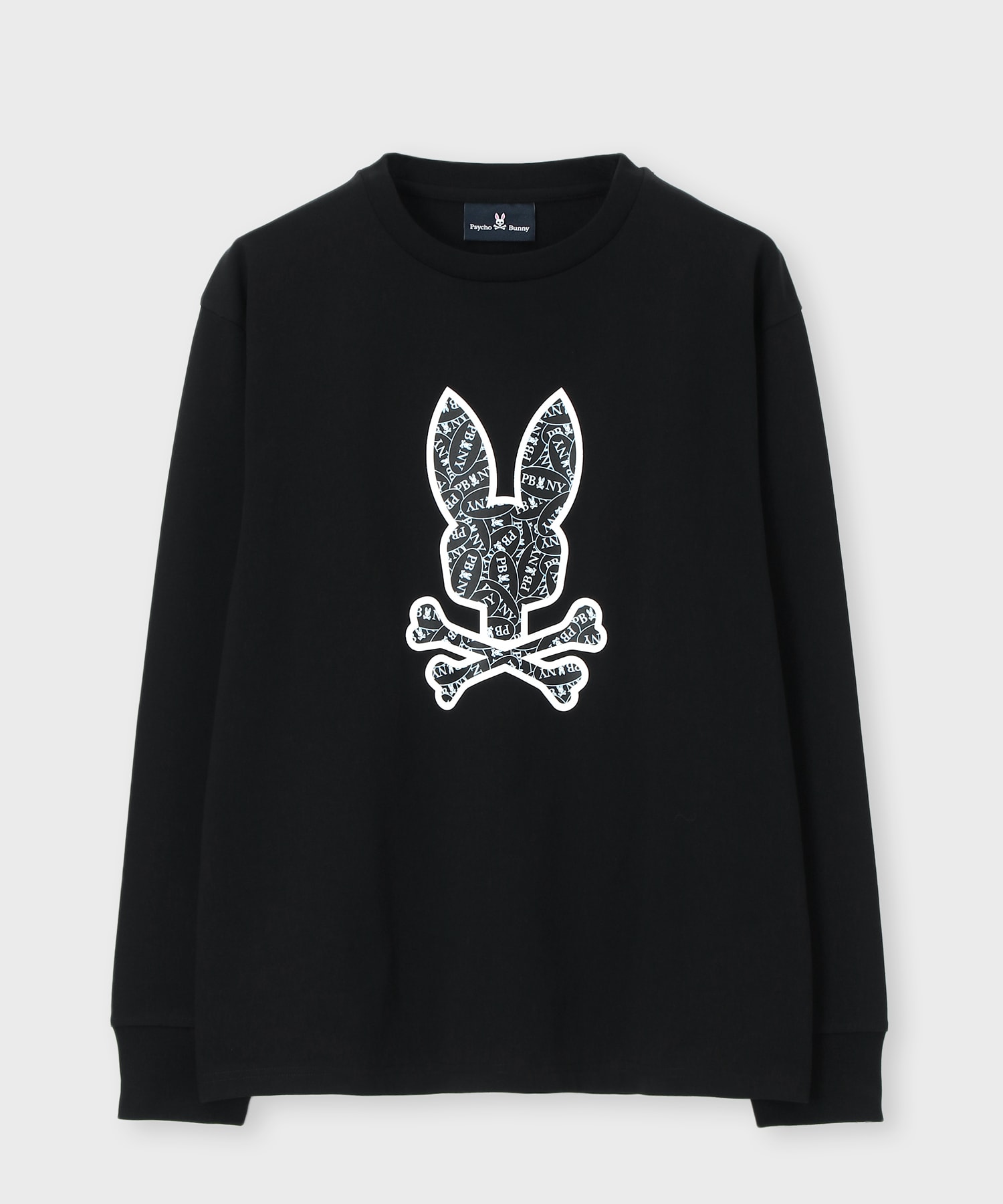 ロゴステッカーデザイン ロングスリーブTシャツ｜Psycho Bunny