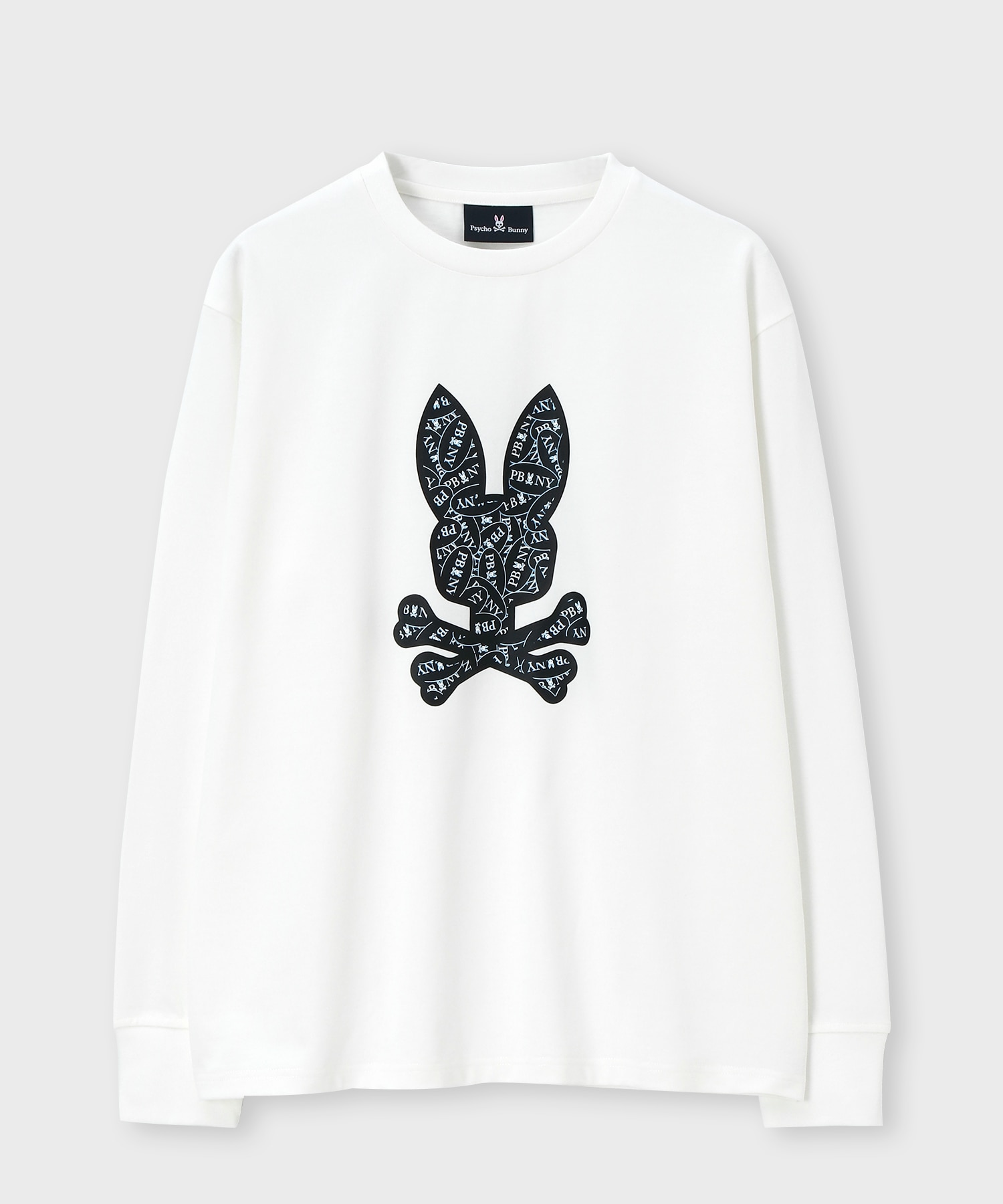 Psycho Bunny サイコバニー ロングスリーブTシャツ カットソー L ロゴステッカーデザイン ロングスリーブTシャツ｜Psycho Bunny