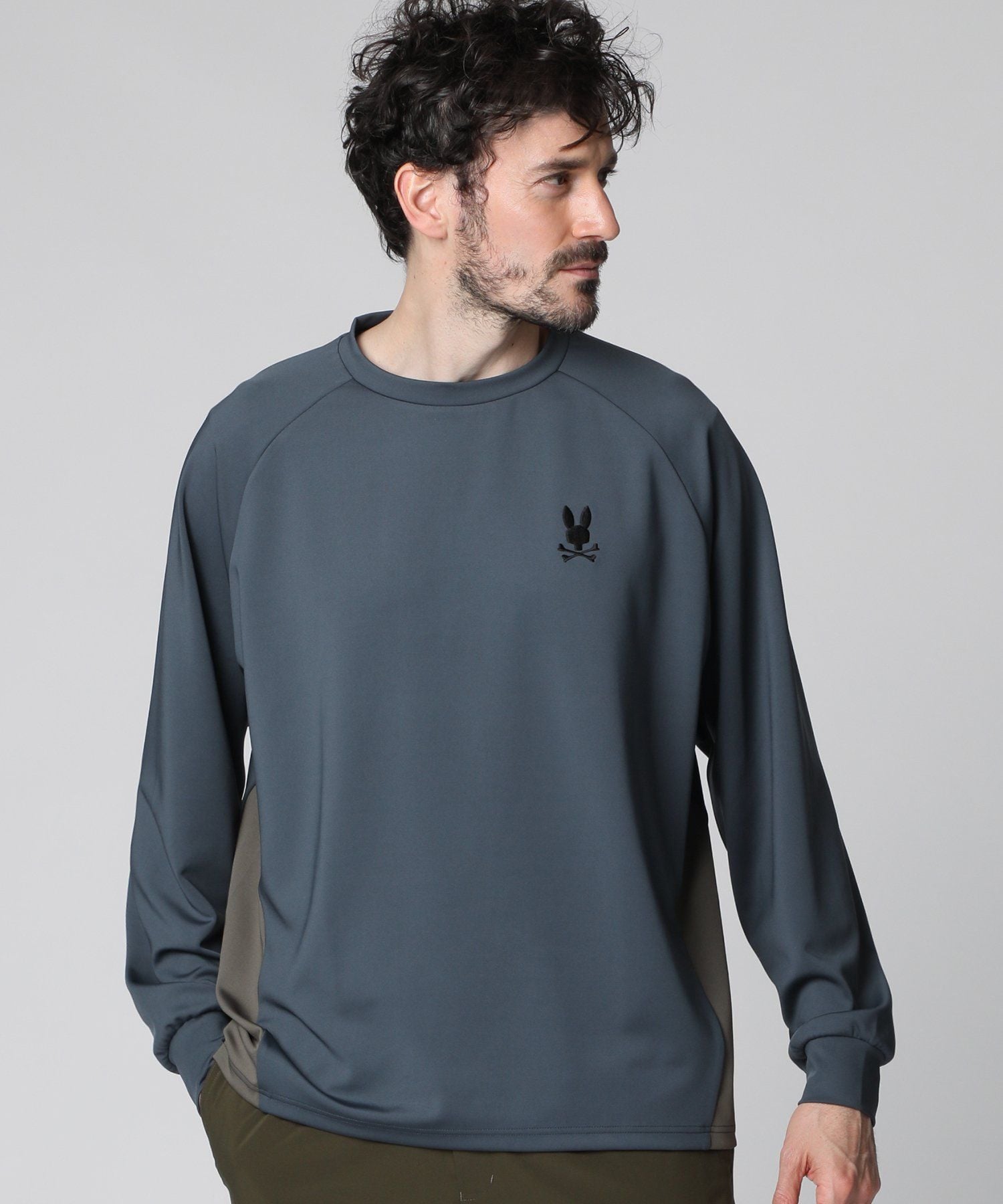 Psycho Bunny サイコバニー ロングスリーブTシャツ カットソー L ロゴステッカーデザイン ロングスリーブTシャツ｜Psycho Bunny