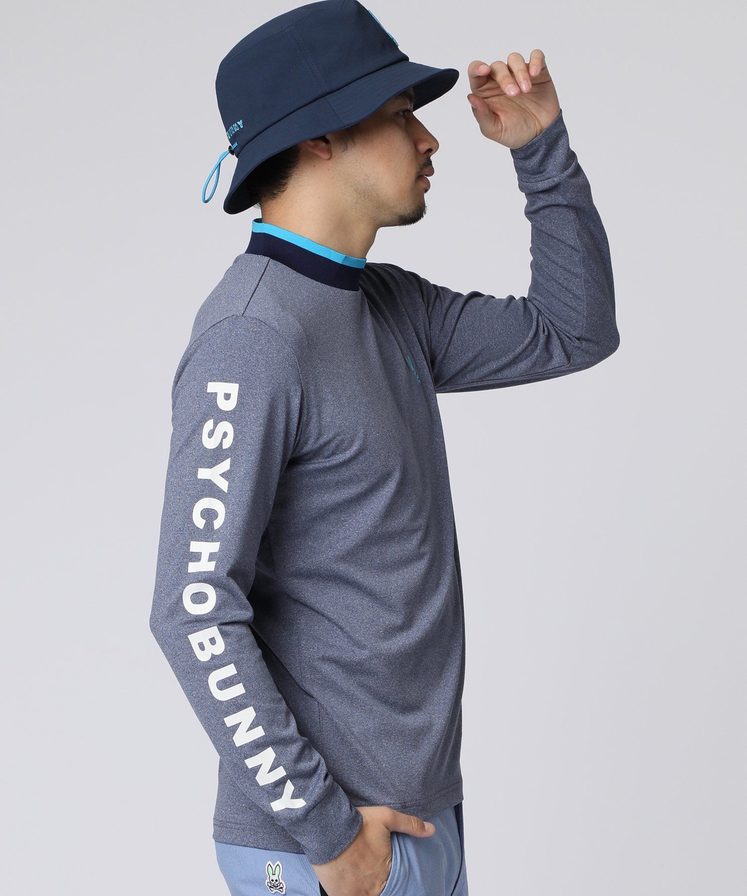 サイコバニー・GOLF メランジライク ロングスリーブTシャツ GOLF]メランジライク ロングスリーブTシャツ｜Psycho Bunny