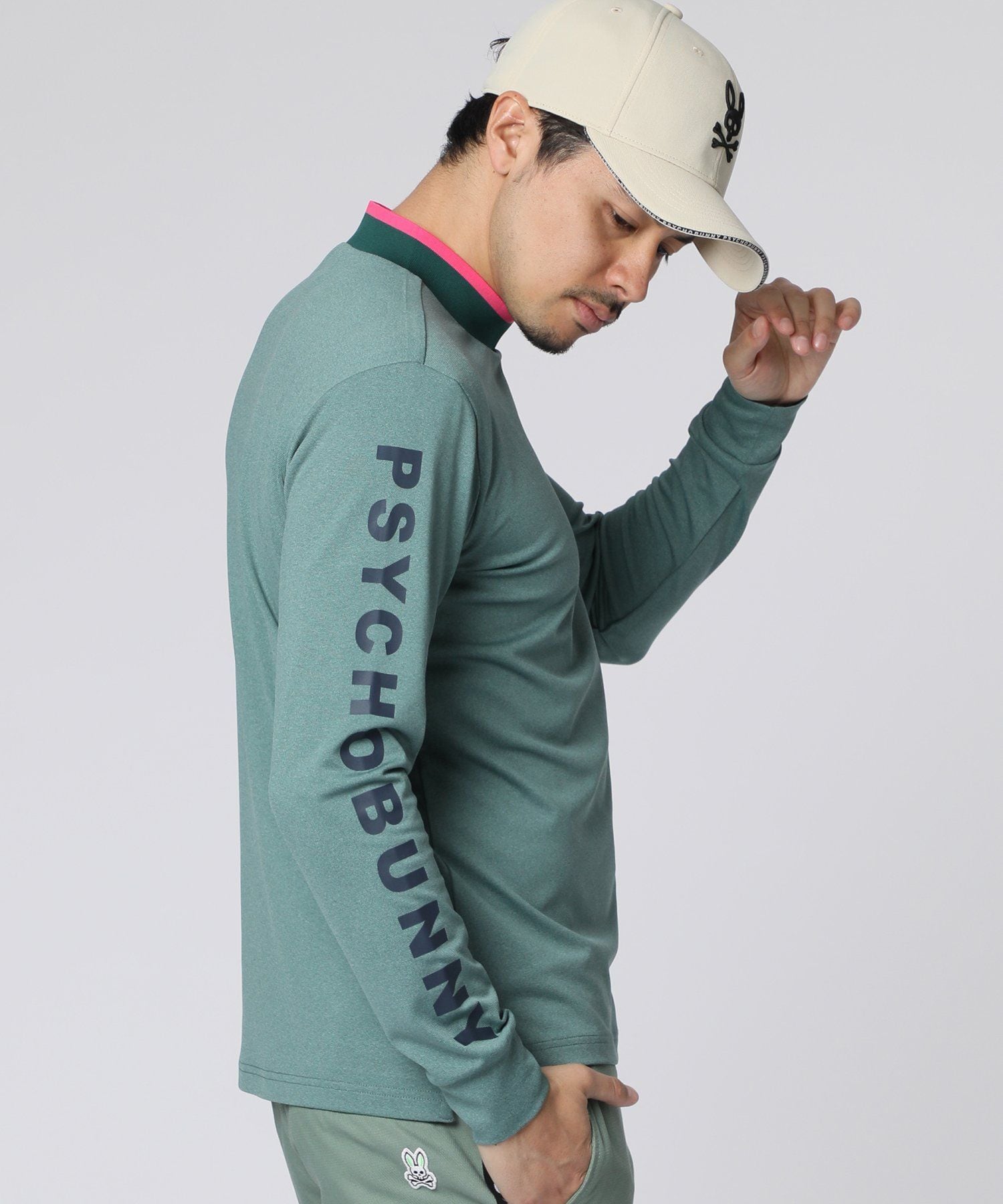 サイコバニー・GOLF メランジライク ロングスリーブTシャツ GOLF]メランジライク ロングスリーブTシャツ｜Psycho Bunny