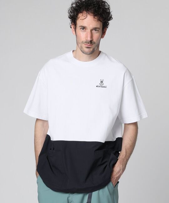 WILD THINGS × Psycho Bunny コラボ レジャーポケット Tシャツ